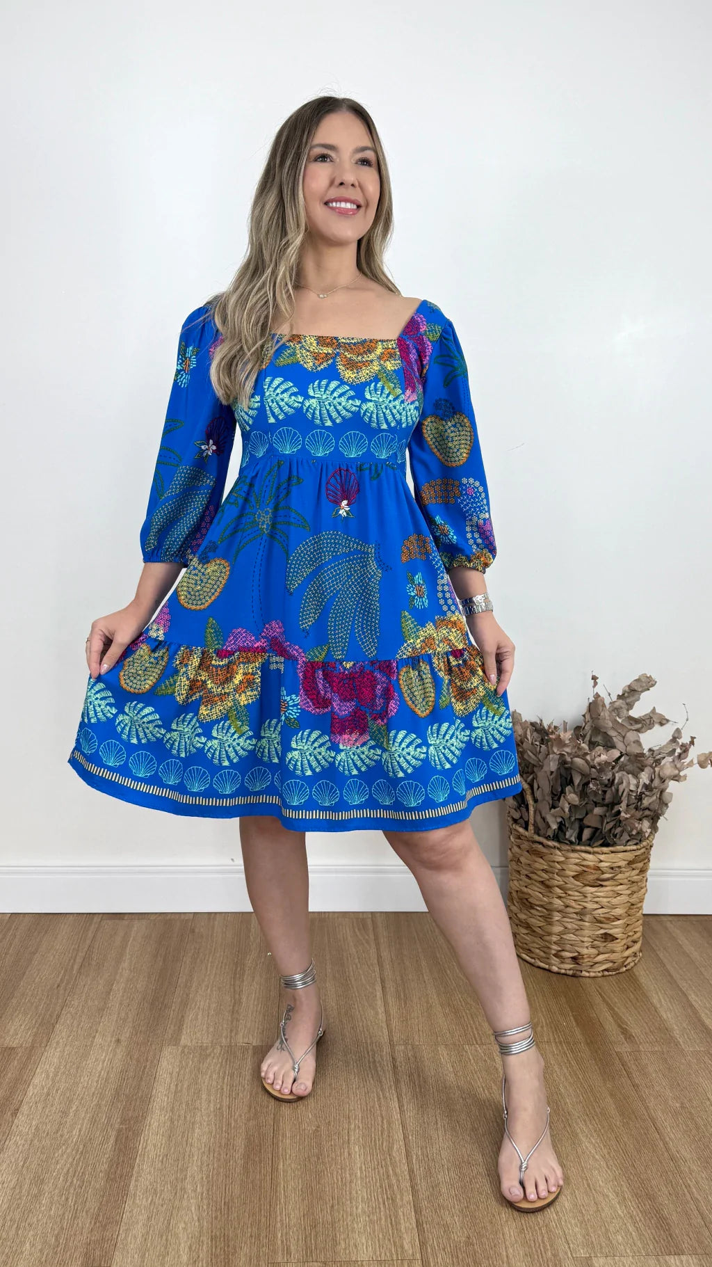 VESTIDO ADELIA FARM (VÁRIAS CORES DISPONÍVEIS)